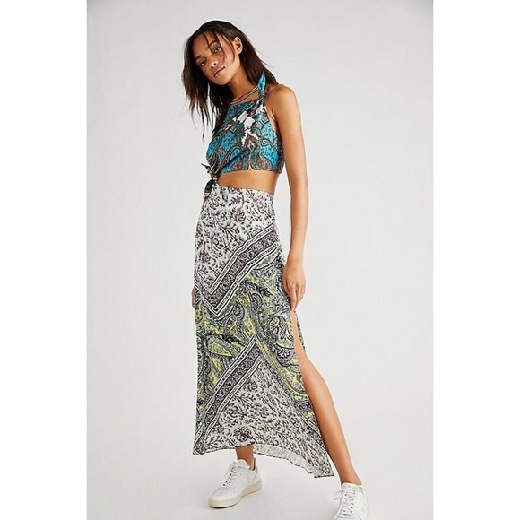 Free People X REVOLVE Ingrid Midi Skirt Daylight - Picture 1 of 8